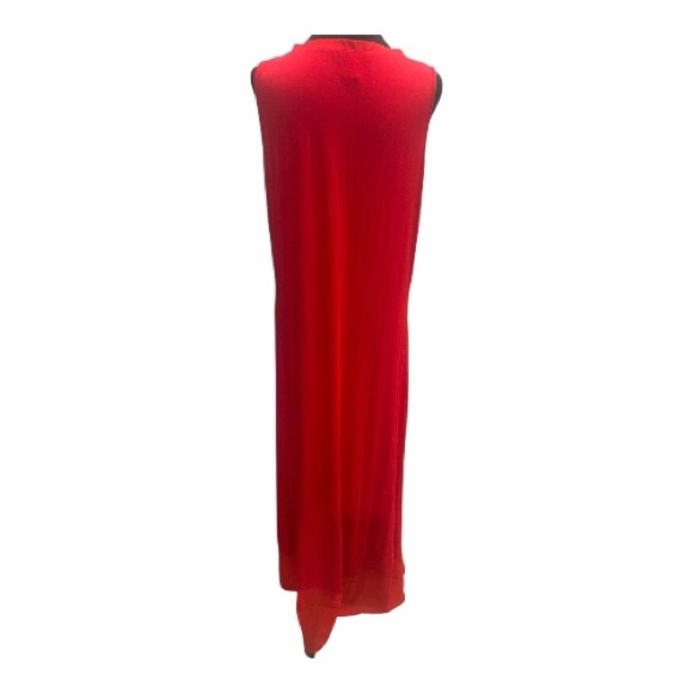Kate & Mallory Women’s Vibrant Red Sleeveless Garment Maxi Dress Size XL NWOT - Picture 3 of 6